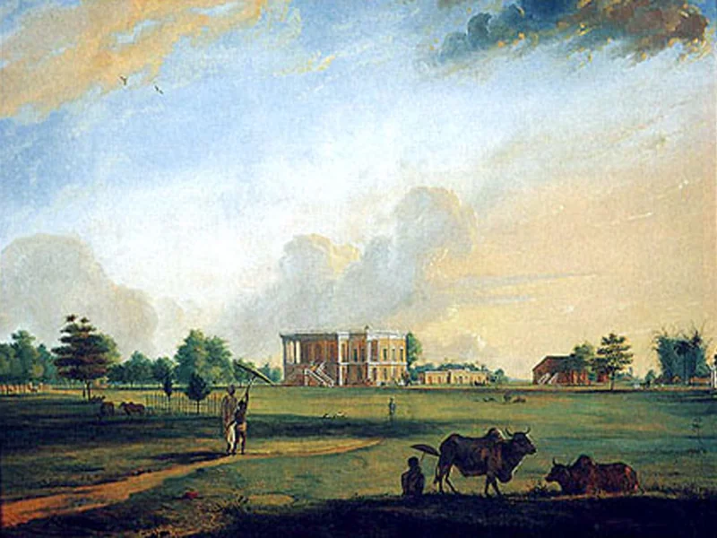 1760-Frans Balthazar Solvyns - Residenza di Richard Goodlad a Baruipur